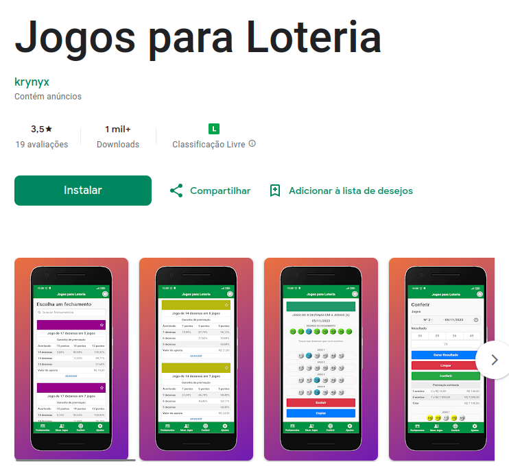 fechamentos e jogos para loterias