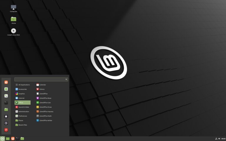 screenshot do linux mint